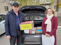 Раненым бойцам СВО светловцы передали гумпомощь