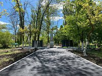 Благоустройство мемориального комплекса в Елховке завершено