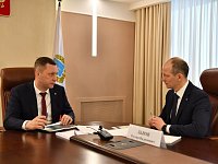 Роман Бусаргин обсудил с управляющим Саратовского отделения ПАО «Сбербанк» Русланом Львовым социальные проекты