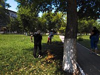 Трудовые коллективы вышли на субботник