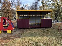 В "Светлячке" старые беседки заменили собой современные теневые навесы