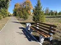 По просьбам жителей в парке установили дополнительные лавочки