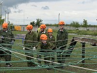Курсанты военно-спортивного лагеря преодолели полосу препятствий