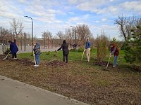 Коллектив второй школы вышел на субботник