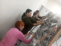 В Доме культуры прошел мастер класс по плетению маскировочных сетей