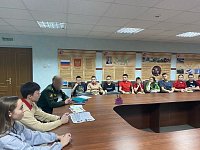 Юнармейцы встретились с курсантами Военной академии Ракетных войск стратегического назначения