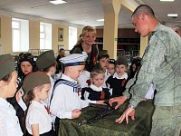 Дошколята побывали на территории воинской части