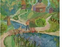 В Детской школе искусств открылась выставка  рисунков "Милый сердцу уголок"  