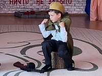 Дошколята приняли участие в конкурсе чтецов «Мы помним, мы гордимся»