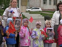 Воспитанники детского сада приняли участие в торжественной акции, посвященной Дню Победы