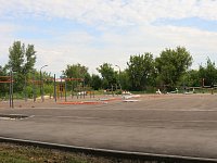 В парке Гагарина начали устанавливать тренажеры для воркаута