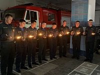 Огнеборцы почтили память погибших в годы войны минутой молчания