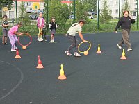 На мини-футбольном поле состоялось спортивно-развлекательное мероприятие