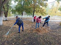 Коллектив Детской школы искусств принял участие в общеобластном субботнике