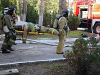 Огнеборцы провели тренировочные пожарно-тактические учения