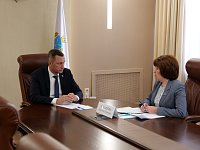 Губернатор Роман Бусаргин провел встречу с новым управляющим отделением Социального фонда России по Саратовской области
