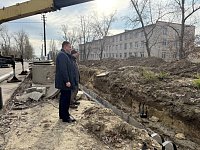 Работы по капитальному ремонту сетей горячего водоснабжения на контроле главы городского округа