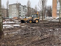 На территории «Каскада» подрядчик приступил к выполнению работ по благоустройству